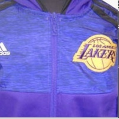 Jaqueta Junior Adidas Angeles Lakers (roxo/preto/amarelo)