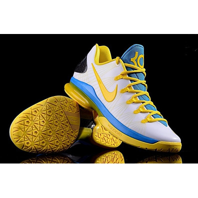 KD V Elite "Playoffs Home" (100/white/yellow/blue)