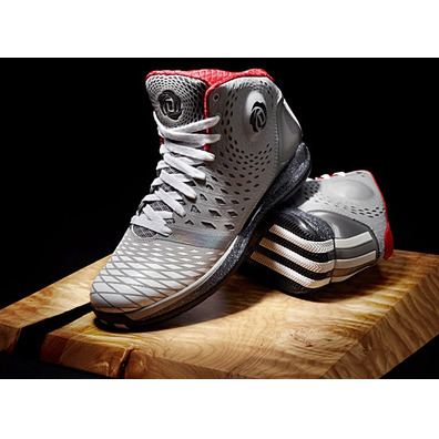 Adidas Derrick Rose 3.5  "GreyRed" (grey/white/red)