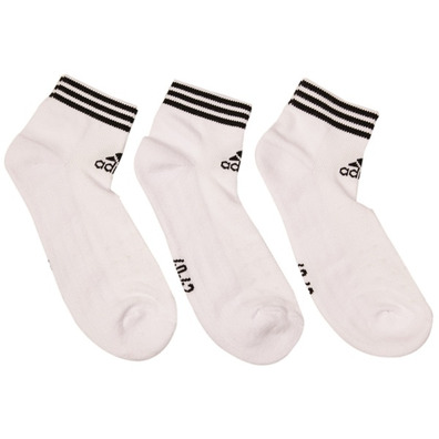 Adidas Pack 3 Calcetines H FT Logo Ankle (blanco/negro)