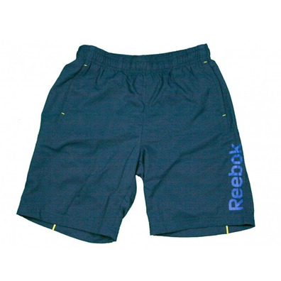 Reebok Short Niño Core Long (azulindustrial)