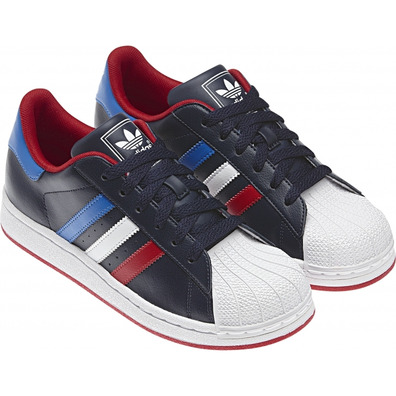 Adidas Superstar 2 J (navy/white/blue/red)