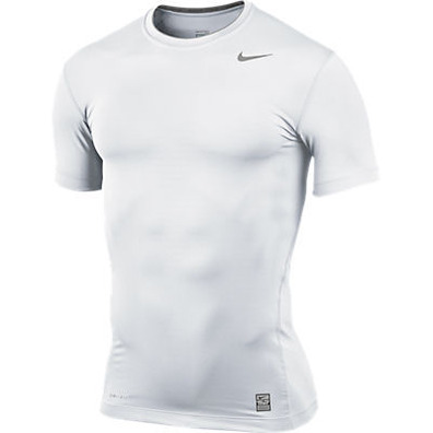 The Nike Pro Combat Compression Shirt (100/white)