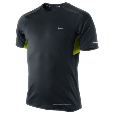 Nike Camiseta  Running Denier (011/negra)