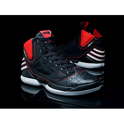 Adidas AdiZero Rose 2.5 black white red manelsanchez.pt