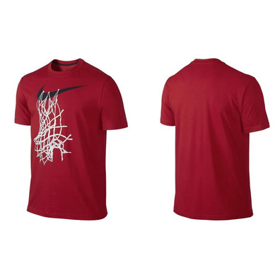 Camiseta Nike "The Swoosh Net" (657/rojo/blanco/negro)