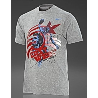 Nike Camiseta Flight East West (gris)