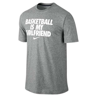 Camiseta Basket Nike Sgx "Basketball Is My Girlfriend" (063/gris)