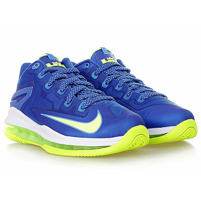 Air Max Lebron XI Low GS "Sprite Volt" (400/Azul/Volt/Blanco)