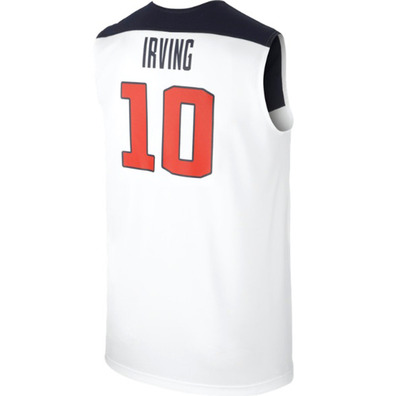 Camiseta Réplica Kyrie Irving #10# USA 2014 (101/blanco/navy)