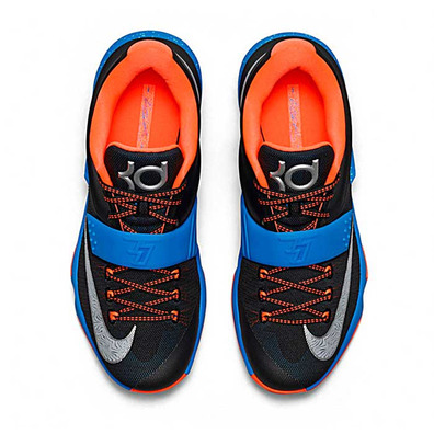 KD VII "OKC Away" (004/negro/azul/naranja/blanco)