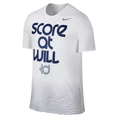 KD Camiseta "Score At Will" (100/blanco/azul)