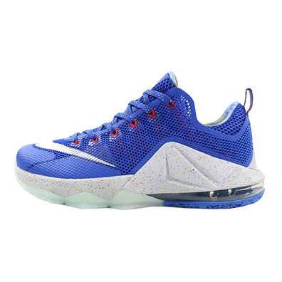 Lebron XII Low Limited "4TH July" (406/hypercobalt/gris/crimson)