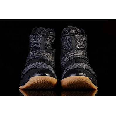 LeBron Soldier 10 SFG "Black Gum" (009/black/mtlc dark grey/gum yellow)