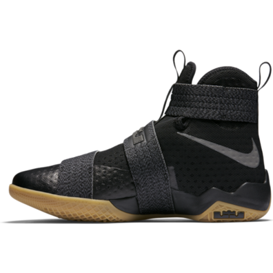 LeBron Soldier 10 SFG "Black Gum" (009/black/mtlc dark grey/gum yellow)