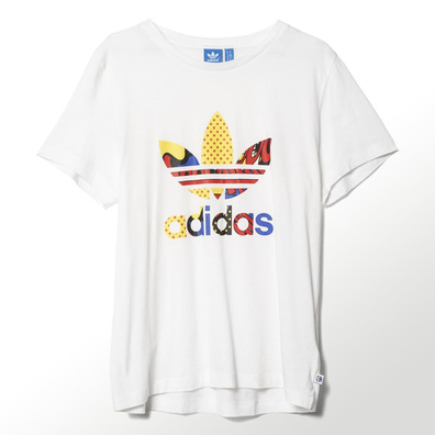 Adidas Originals Camiseta Super Logo Rita Ora (blanco)