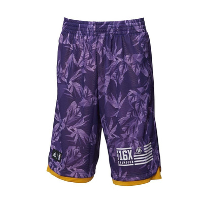 Adidas Short Fanwear Lakers (purple/yellow)