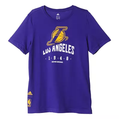 Adidas NBA Basics L.A Lakers Kids Tee (purple/yellow)