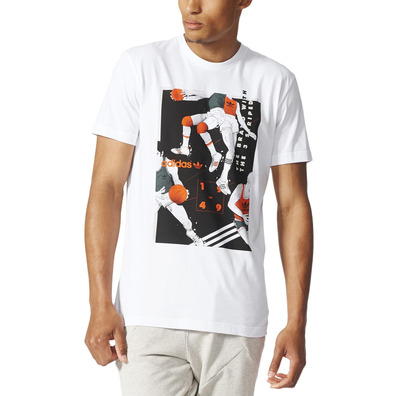 Adidas Originals Basketball Tongue Label Tee (white)