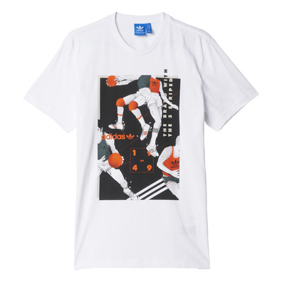 Adidas Originals Basketball Tongue Label Tee (white)