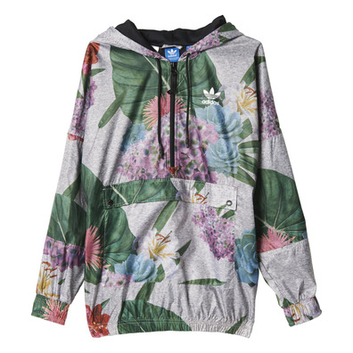 Adidas Originals Train Floral Jacket Woman (grey/multicolor)