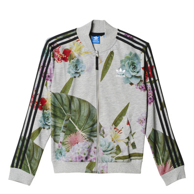 Adidas Originals  Train Floral Track Top (grey/multicolor)