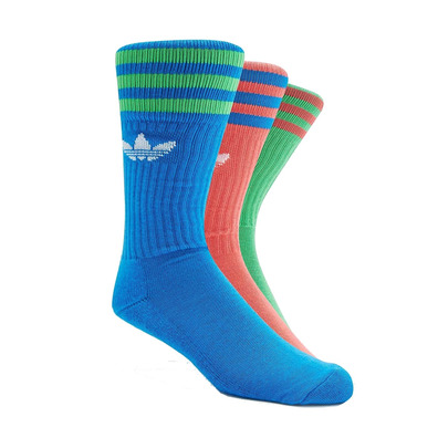 Adidas Originals Classic Solid Crew Sock 3PP (blue/lime/redsolar)