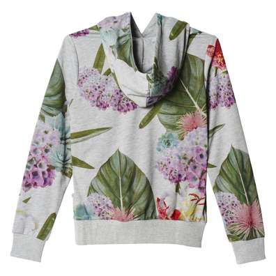 Adidas Originals Bouquet Trefoil Hoodie Woman (grey/multicolor)