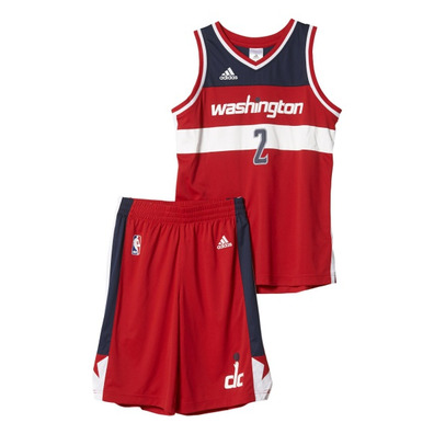 Adidas Pack Niñ@ NBA J Wall Washington (rojo/blanco/marino)