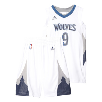 Adidas Pack Ricky Rubio #9# Minnesota Niño (white/blue/black)