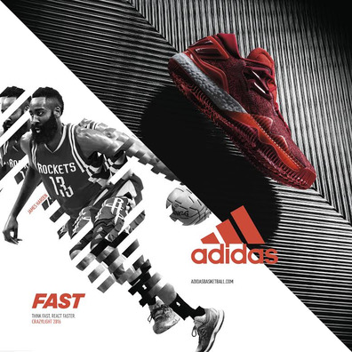 Adidas Crazylight Boost Low 2016 James Harden "Red Fever" (solar red/scarlet/ftwr white)