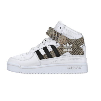 Adidas Originals Zapatillas Forum Mid Snake EL Infantil (blanco)