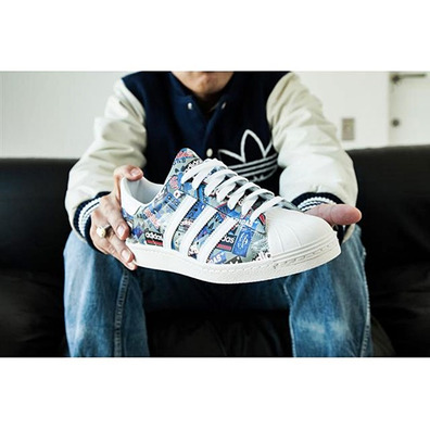 Adidas Originals SUPERSTAR 80´s Pioneers by NIGO (blanco/crema/multicolor)