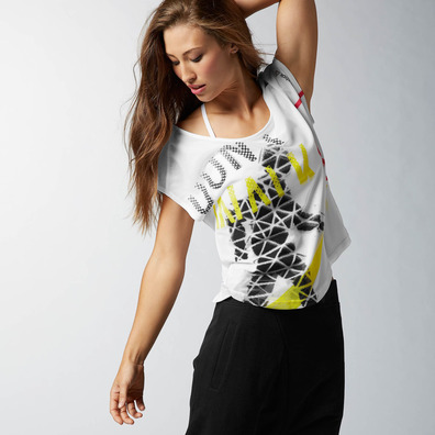 Reebok Camiseta Mujer Dance Graphic (blanco)