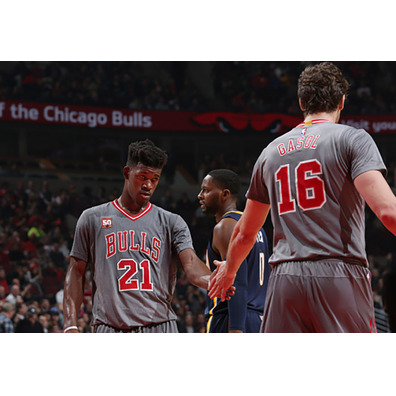 Camiseta Réplica NBA Mangas Jimmy Butler #21# Bulls