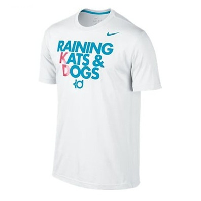 KD Raining Tee (100/blanco/azul)