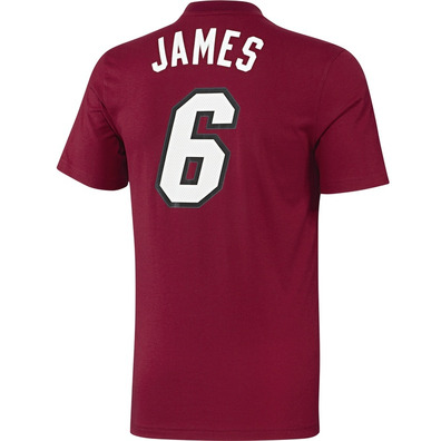 Camiseta Gametime Lebron James (rojo/blanco)