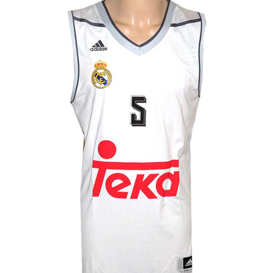 Camiseta Rudy #5# Real Madrid Basket 2015-2016 (blanco/gris)