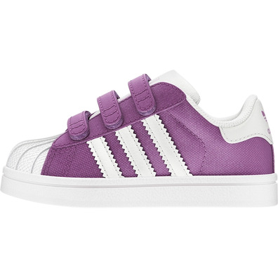 Adidas Superstar 2 CF Infants (purple/white)