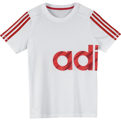 Adidas Recharged Tee kids (white/red)