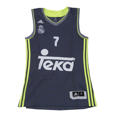 Camiseta Luka Doncic #7# Real Madrid Basket 2015-2016 (gris/volt)