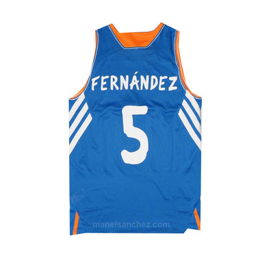 Camiseta Rudy Fernández Real Madrid Basket 13/14 (azul/blanco)