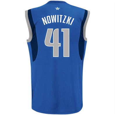 Adidas Jersey Replica Dirt Nowitzki Dallas Mavericks (azul)