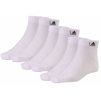 Calcetines Adidas Tobilleros T Lin 3 Pack (blanco)