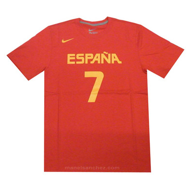 Nike Logo Spain Replica Jersey Navarro #7# (601/red)