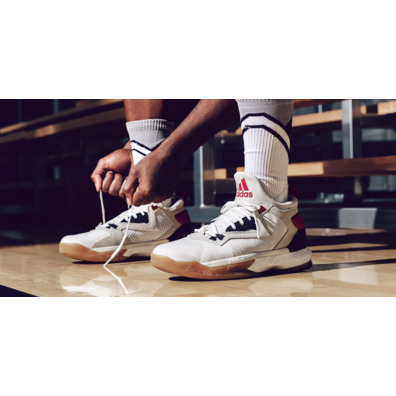 Adidas D Lillard 2 "Rip City" (blanco/negro/rojo/camel)