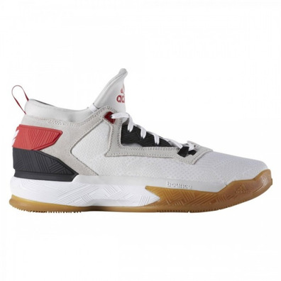 Adidas D Lillard 2 "Rip City" (blanco/negro/rojo/camel)