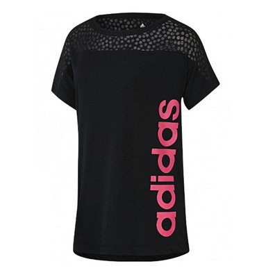 Adidas Camiseta Mulher Reload L IMAGE T (Preto/Rosa)