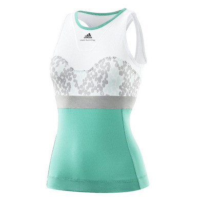 Adidas Camiseta Mulher Stella McCartney Barricade (Branco/Verde)