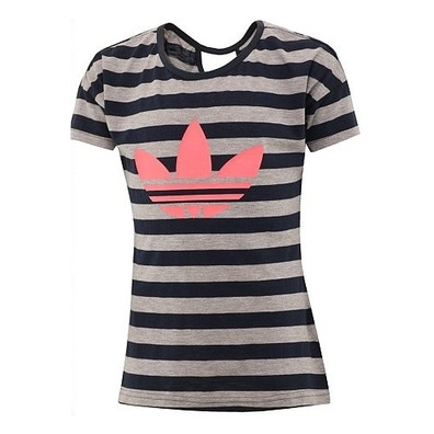 Adidas Original Fun Graphic Tee Junior Girl (gery/black/pink)